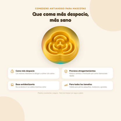 Comedero Antiahogo para mascotas Mimopet
